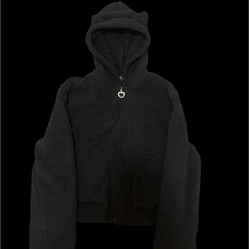 balenciaga heart zip up